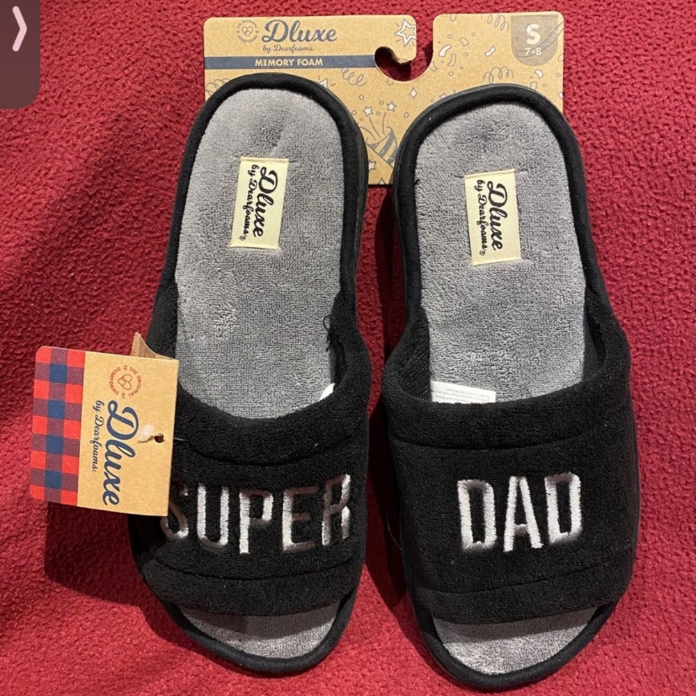 Deluxe by Dearfoams Slippers “Super Dad”